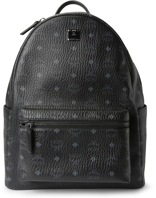Mcm Men's Medium Stark Visetos Backpack - Black