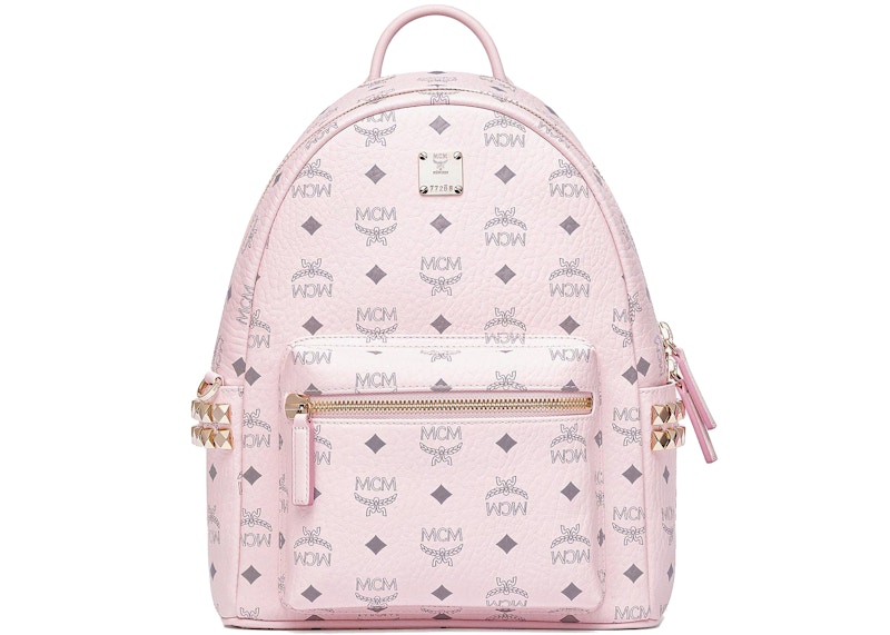 Mcm light cheap pink backpack