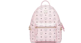 MCM Stark Side Studs Backpack Small Powder Pink