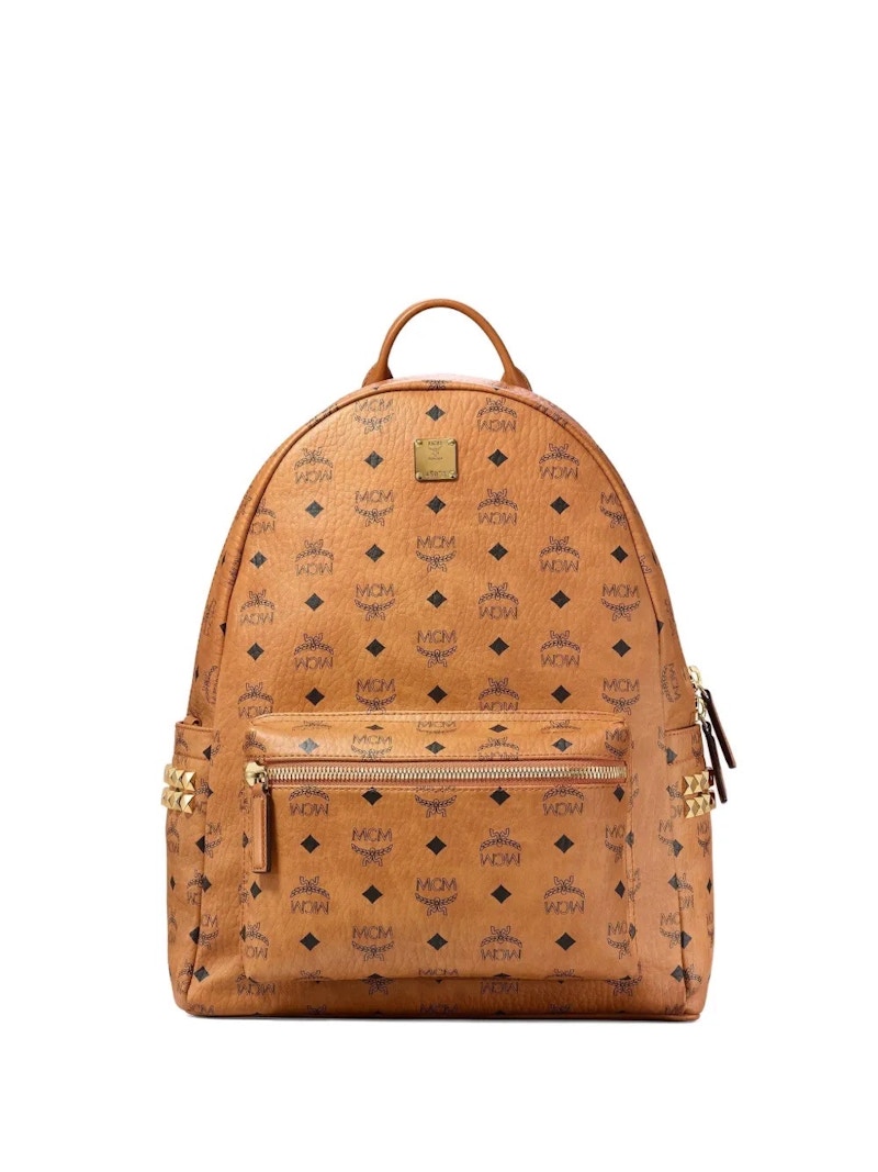 MCM Stark Vi Medium Backpack Cognac