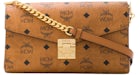 Borsa a tracolla media MCM Tracy Vi cognac