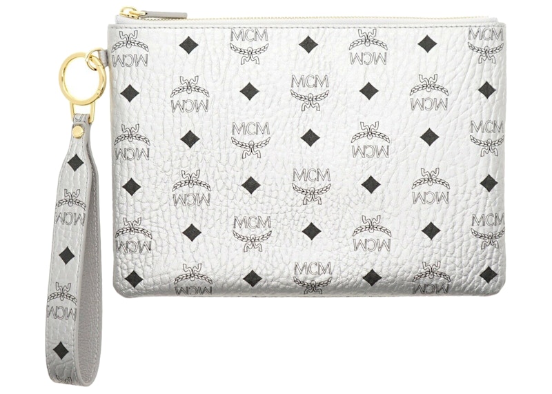 White 2024 mcm clutch