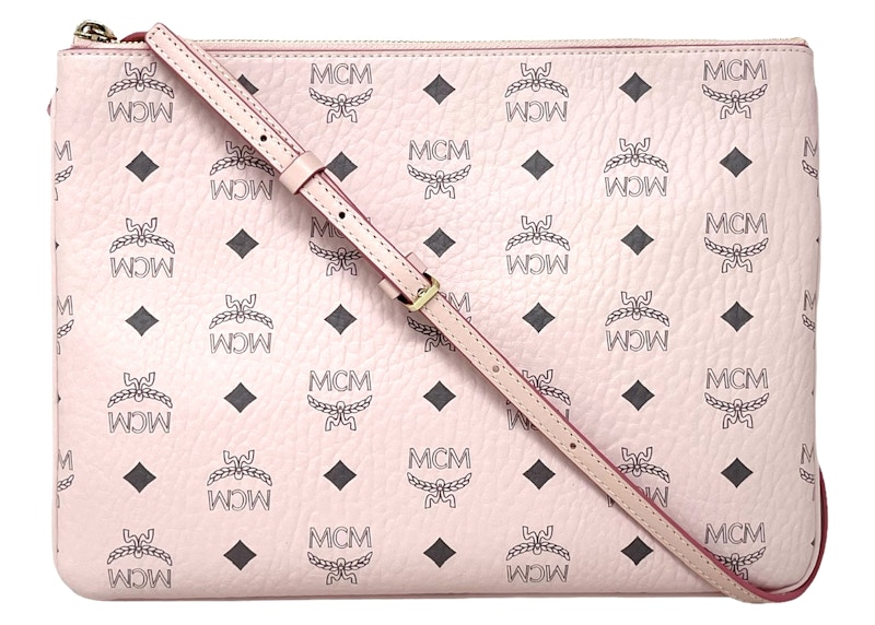 Mcm medium logo shop crossbody pouch bag