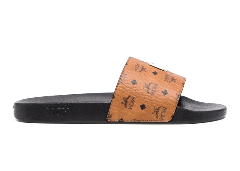 Mcm on sale slides cognac