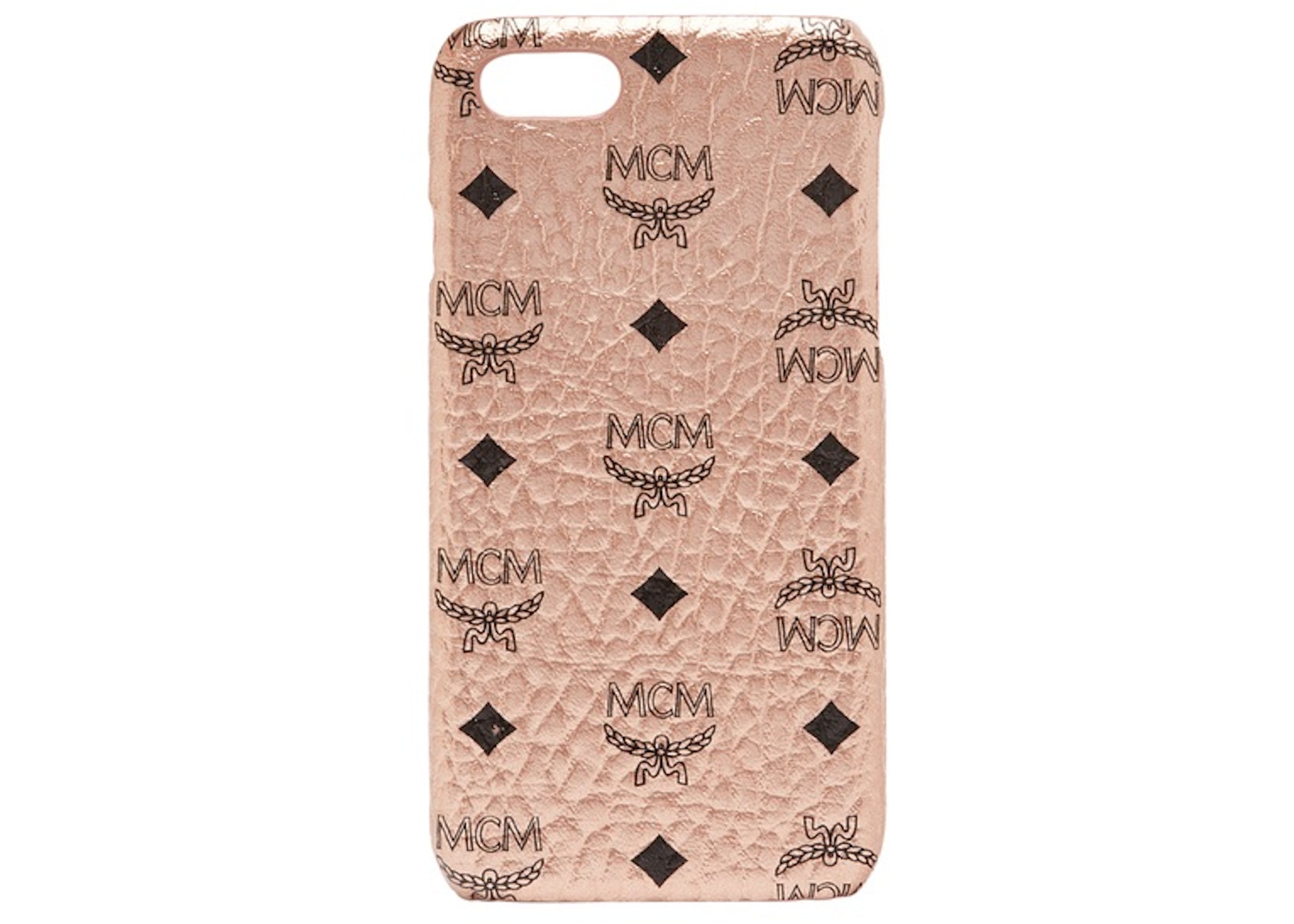 Mcm Women's Visetos Original Smart Phone Case - Cognac