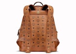 MCM x BAPE Shark Stark Backpack Visetos Cognac in Coated Canvas with 24k  Gold Plated - US