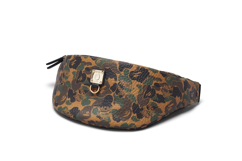 MCM x BAPE Stark Belt Bag Medium Visetos Camo