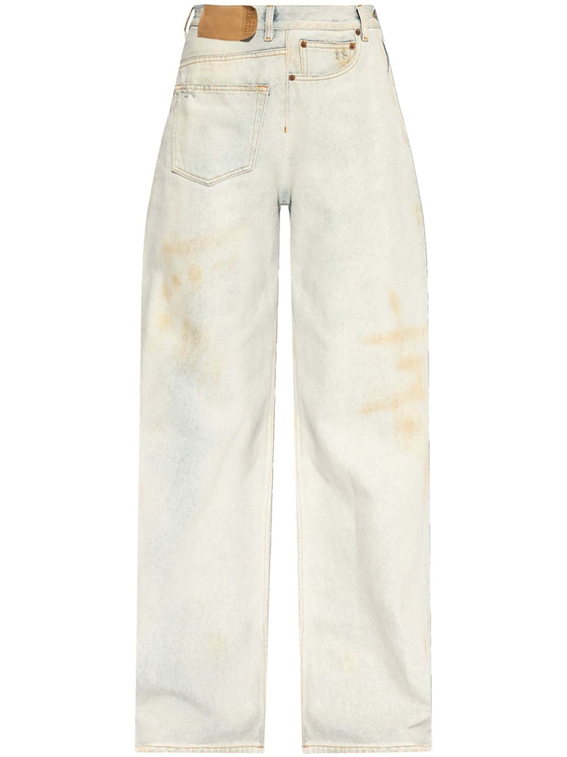 Pre-owned Mm6 Maison Margiela Women's Mm6 5 Pockets Pants In Light Blue