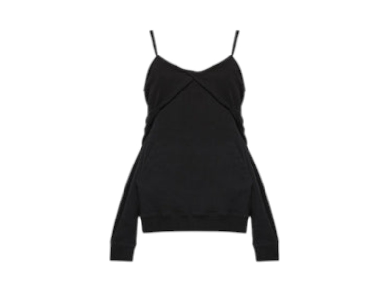 Pre-owned Mm6 Maison Margiela Women's Mm6 Logo Sweatshirt In Black