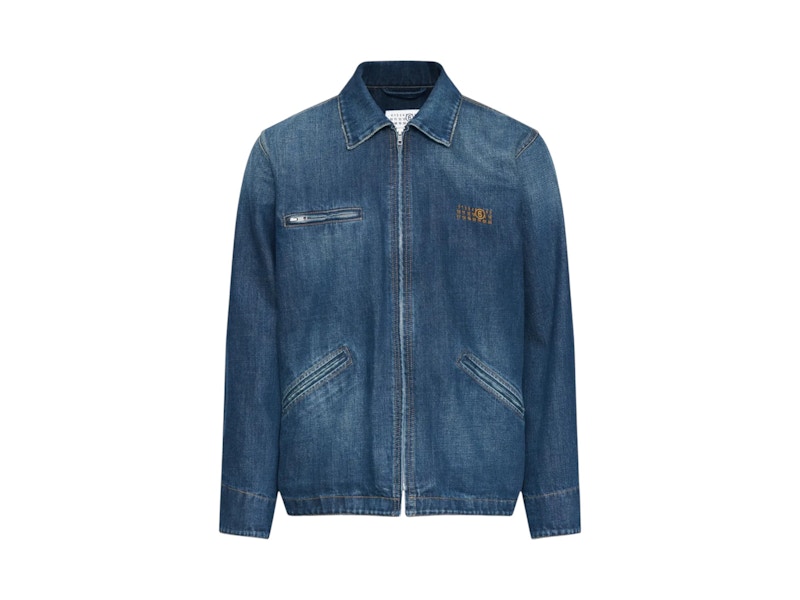 Pre-owned Mm6 Maison Margiela Men's Mm6 Sports Jacket In Medium Blue