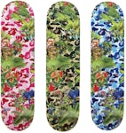 MONKEY 47 x A BATHING APE ABC Camo Skateboard Deck Set Green/Pink/Blue