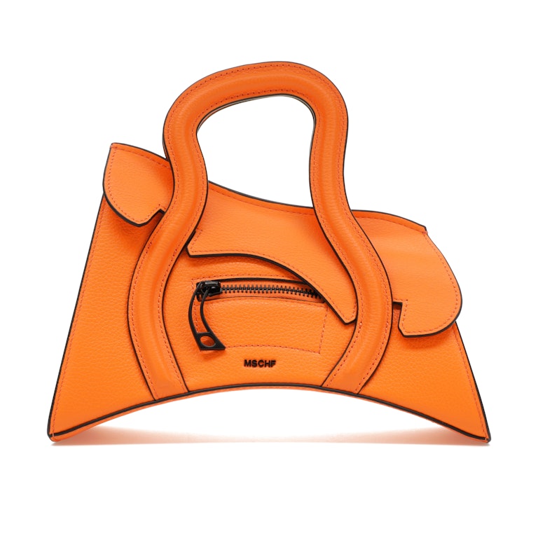 Pre-owned Mschf Global Supply Chain Telephone Handbag Orange