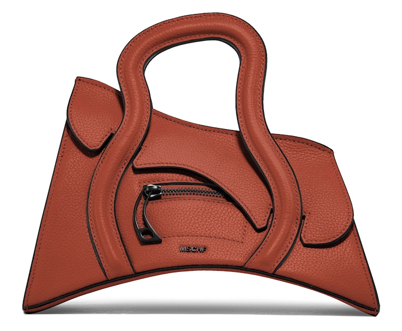 Pre-owned Mschf Women's Global Supply Chain Telephone Handbag In Rust