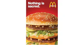 MSCHF Nothing Is Sacred Poster Burger