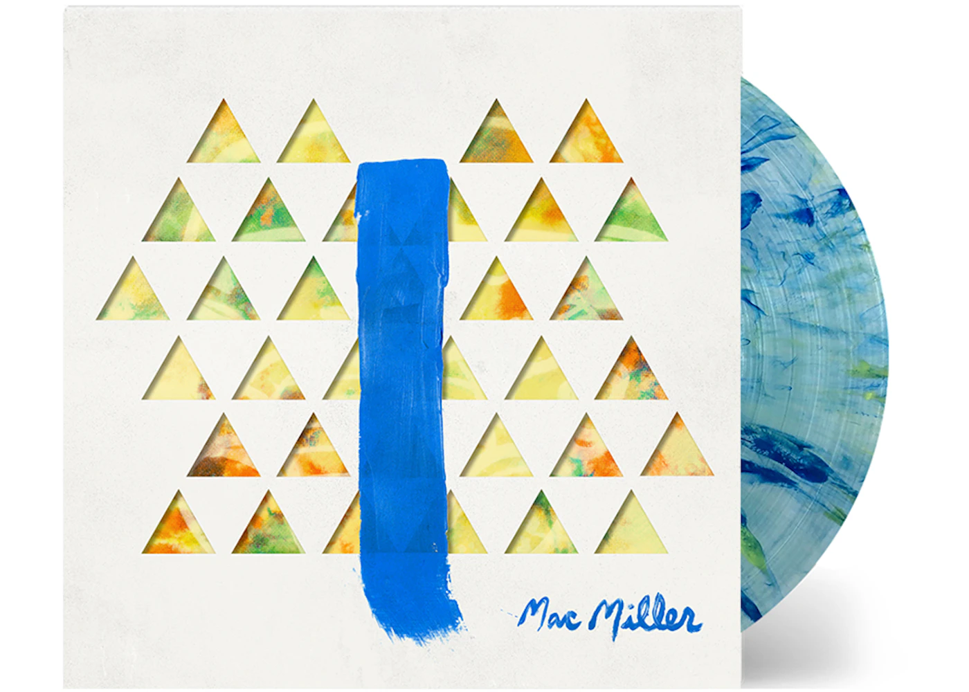 Mac Miller Blue Slide Park 2XLP Vinyl Blue/Yellow Splatter GB
