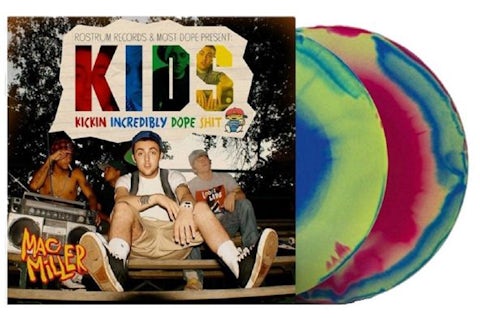 Mac Miller 2XLP Vinyl Red/Blue/Green Swirl GB
