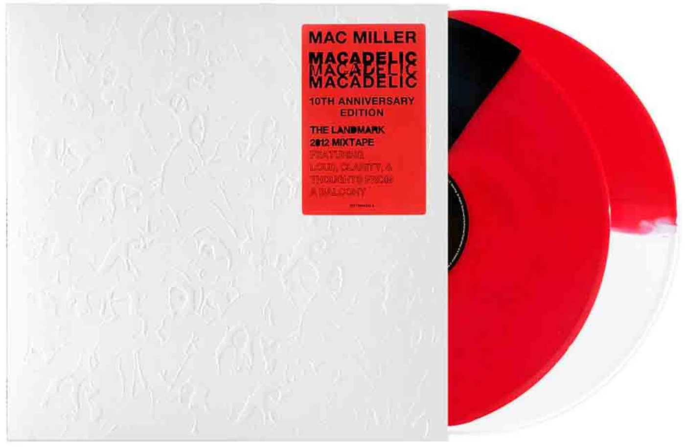 Mac Miller Macadelic 10th Anniversary Deluxe 2XLP Vinyl Black/White/Red