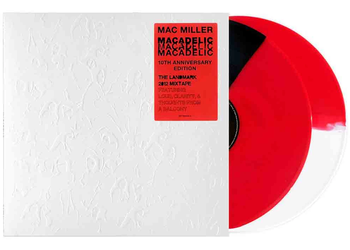 Mac Miller Macadelic 10th Anniversary Deluxe 2XLP Vinyl Black/White/Red