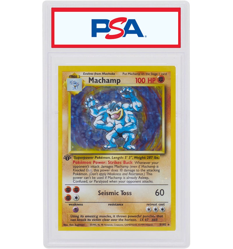 Machamp-Holo 1999 Pokemon TCG Base Set 1st Edition #8/102 (PSA or BGS Graded) - 1999 - US Machamp-Holo 1999 Pokemon TCG Base Set 1st Edition #8/102 (PSA or BGS Graded) - 1999 - US