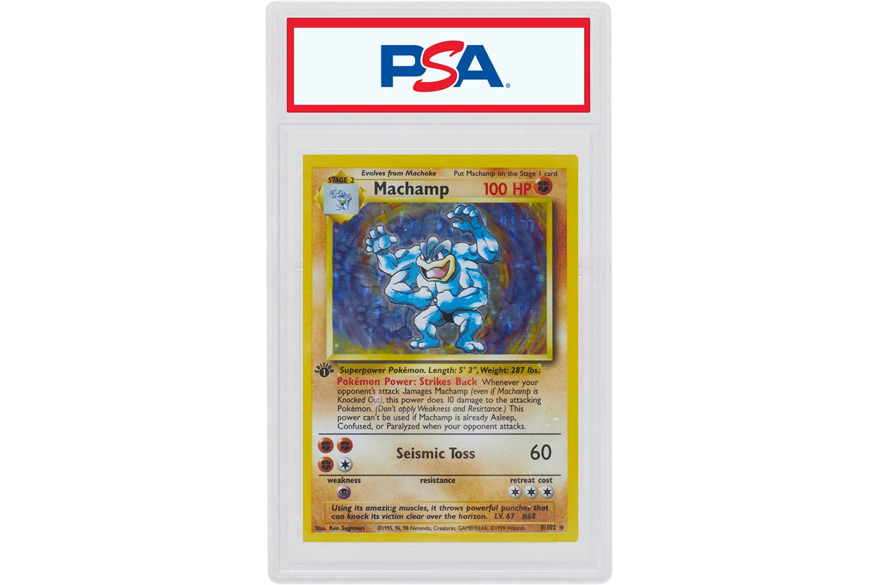 Machamp-Holo 1999 Pokemon TCG Base Set 1st Edition #8/102 (PSA or BGS ...