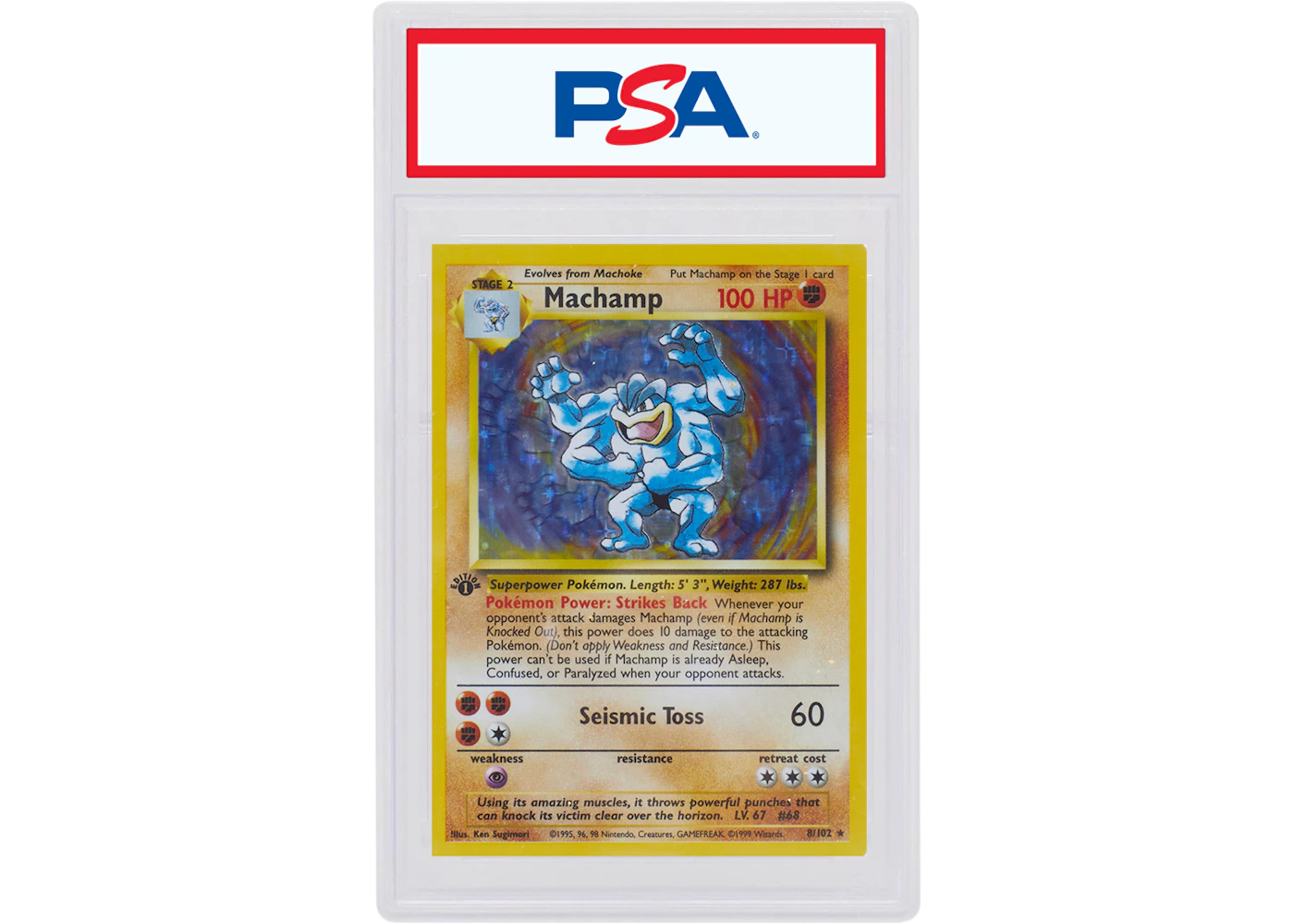 Machamp-Holo 1999 Pokemon TCG Base Set 1st Edition #8/102 (PSA or BGS Graded) - 1999 - US Machamp-Holo 1999 Pokemon TCG Base Set 1st Edition #8/102 (PSA or BGS Graded) - 1999 - US