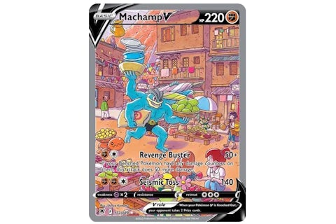 Machamp V 2022 Pokmon TCG Sword & Shield Astral Radiance Alternate Full Art #172 (Ungraded) - 2022 - US Machamp V 2022 Pokmon TCG Sword & Shield Astral Radiance Alternate Full Art #172 (Ungraded) - 2022 - US