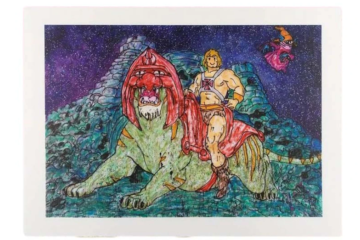 Madsaki x Masters of the Universe He-Man & Battle Cat Print (Open Edition)