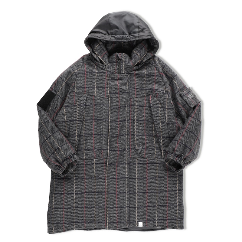 Magic Stick x Wildthings Monster Parka Jacket Grey Plaid 男装