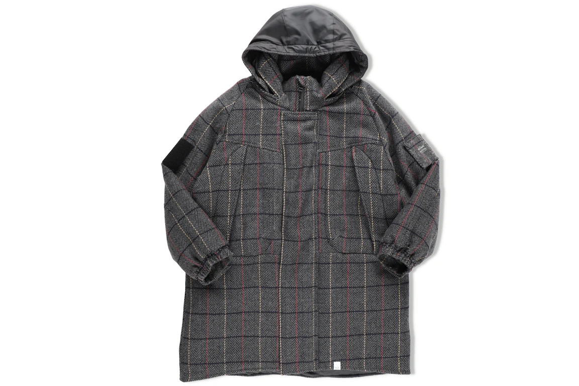 Magic Stick x Wildthings Monster Parka Jacket Grey Plaid