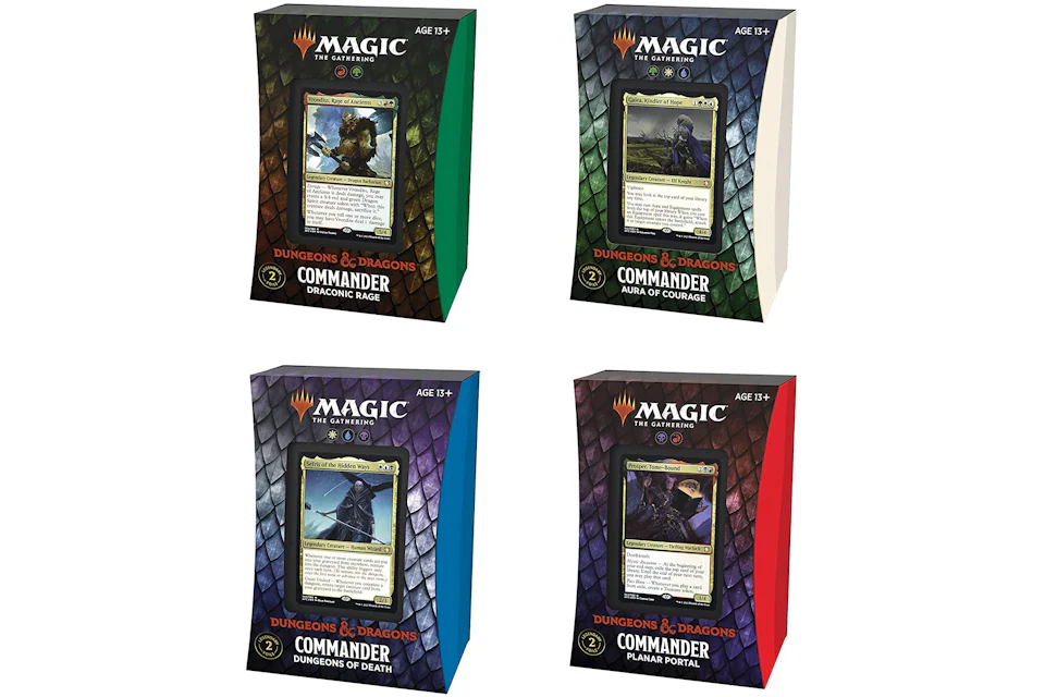 Magic: The Gathering TCG Adventures in the Forgotten Realms Commander Deck 4x Bundle