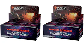 Magic: The Gathering TCG Adventures in the Forgotten Realms Draft Booster Box 2x Lot