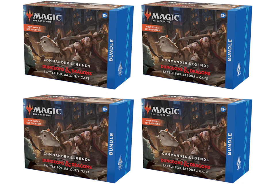 Magic: The Gathering TCG Commander Legends: Battle for Baldur's Gate Bundle Box 4x Lot