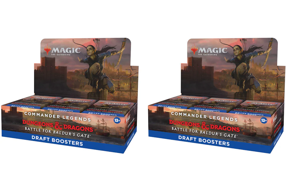 Magic: The Gathering TCG Commander Legends: Battle for Baldur's Gate Draft Booster Box 2x Lot