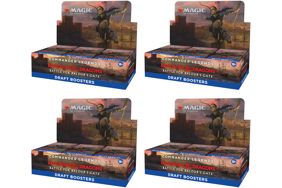 Magic: The Gathering TCG Commander Legends: Battle for Baldur's Gate Draft Booster Box 4x Lot