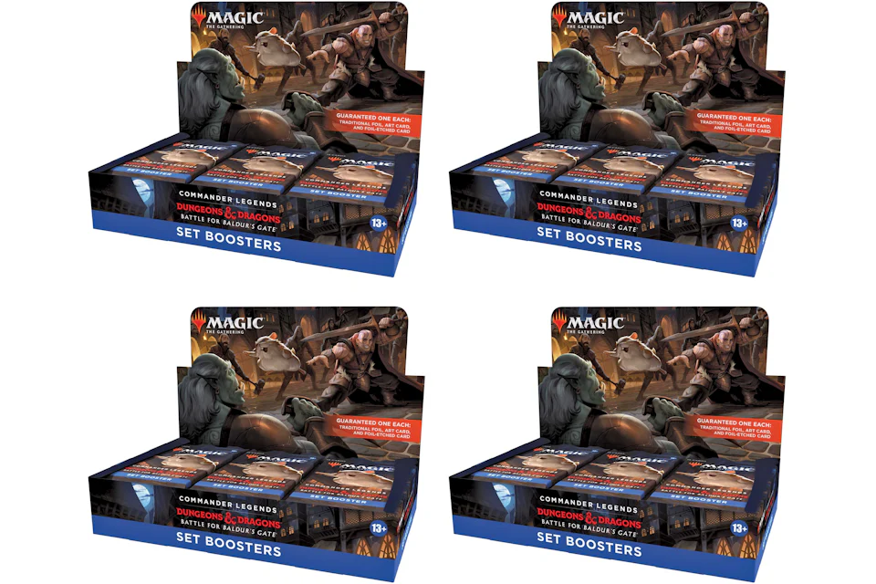 Magic: The Gathering TCG Commander Legends: Battle for Baldur's Gate Set Booster Box 4x Lot