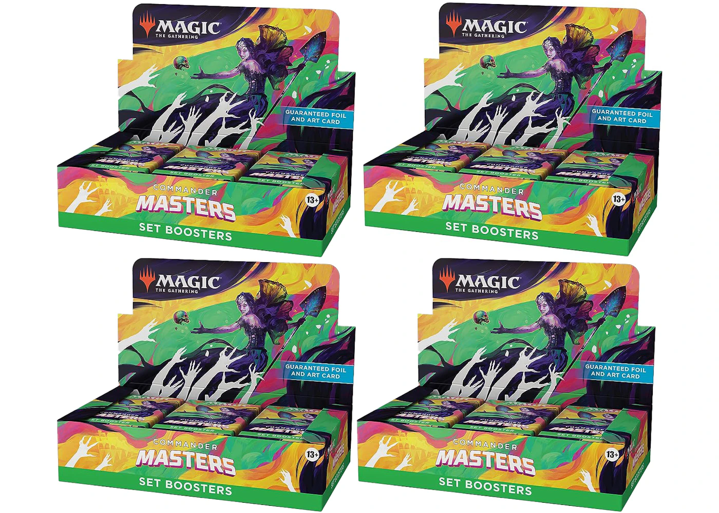 Magic: The Gathering TCG Commander Master Set Booster Box 4x Lot - GB Magic: The Gathering TCG Commander Master Set Booster Box 4x Lot - GB