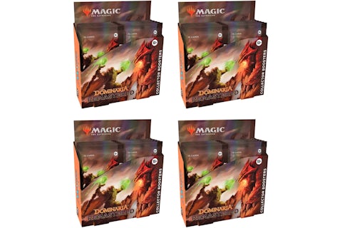 Magic: The Gathering TCG Dominaria Remastered Collector Booster Box 12 Packs (180 Cards) 4x Lot - US Magic: The Gathering TCG Dominaria Remastered Collector Booster Box 12 Packs (180 Cards) 4x Lot - US