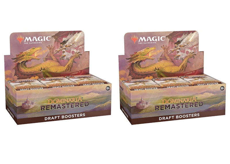 Magic: The Gathering TCG Dominaria Remastered Draft Booster Box 2x Lot - US