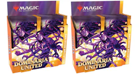 Magic: The Gathering TCG Dominaria United Collector Booster Box 12 Packs (180 Cards) 2x Lot