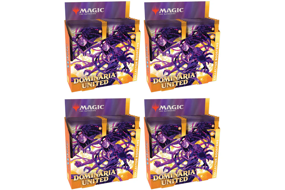 Magic: The Gathering TCG Dominaria United Collector Booster Box 12 Packs (180 Cards) 4x Lot