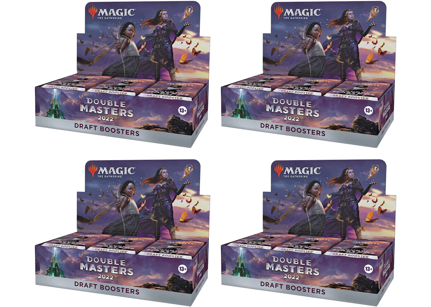 Magic: The Gathering TCG Double Masters 2022 Draft Booster Box 4x Lot - US Magic: The Gathering TCG Double Masters 2022 Draft Booster Box 4x Lot - US