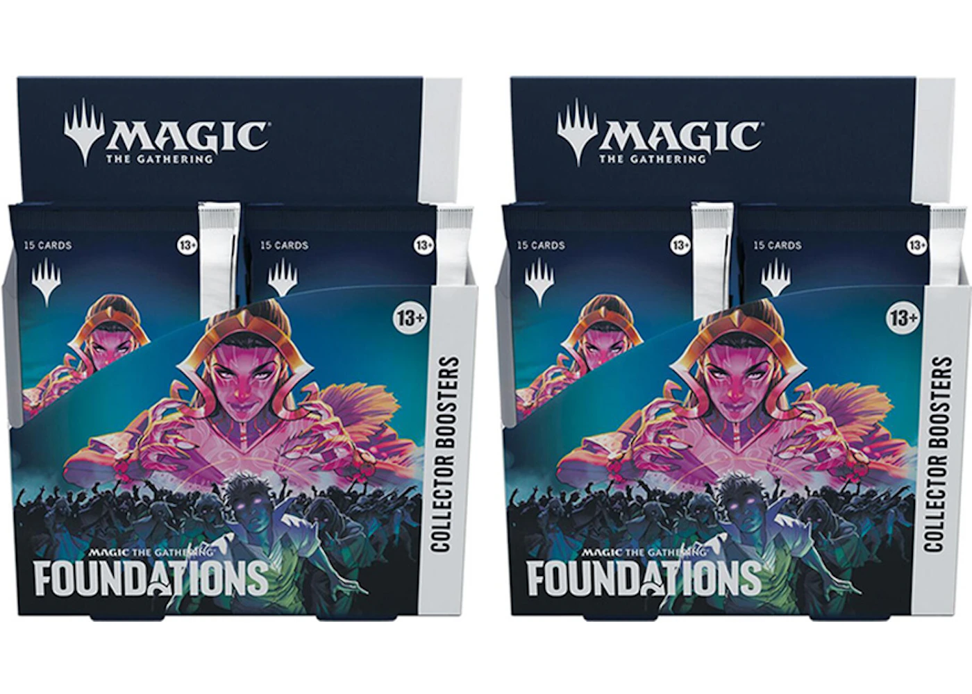 Magic: The Gathering Foundations Collector Booster Display Booster Box 2x Lot - US Magic: The Gathering Foundations Collector Booster Display Booster Box 2x Lot - US