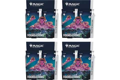 Magic: The Gathering Foundations Collector Booster Display Booster Box 4x Lot - GB Magic: The Gathering Foundations Collector Booster Display Booster Box 4x Lot - GB