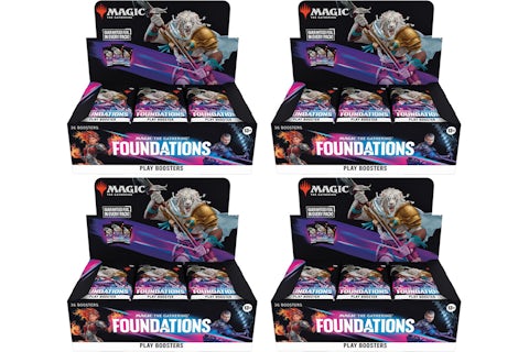 Magic: The Gathering Foundations Play Booster Display Booster Box 4x Lot - US Magic: The Gathering Foundations Play Booster Display Booster Box 4x Lot - US