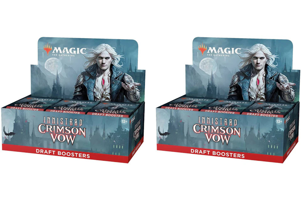 Magic: The Gathering TCG Innistrad: Crimson Vow Draft Booster Box 2x Lot