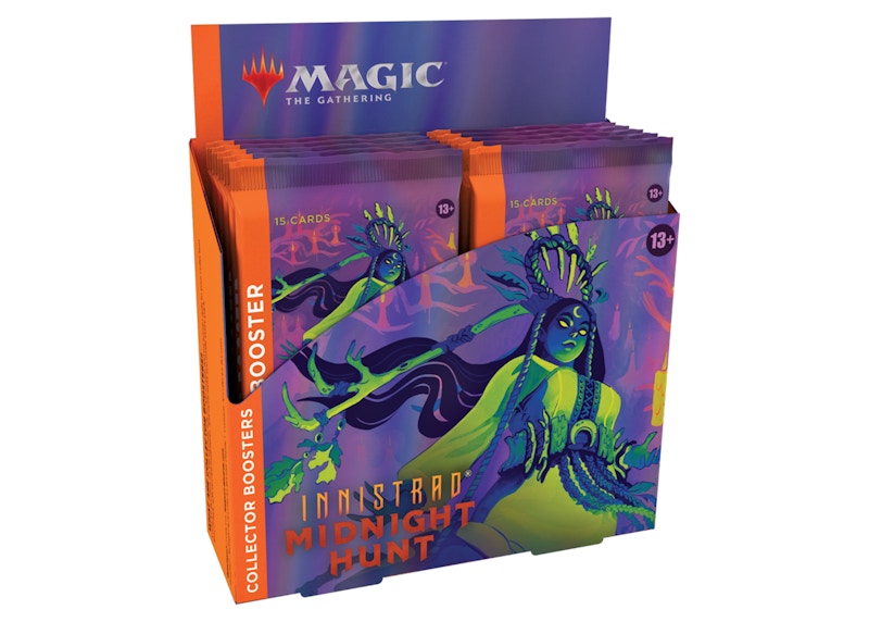 Magic: The Gathering TCG Innistrad: Midnight Hunt Collector Booster Box - 12 Packs (180 Cards)