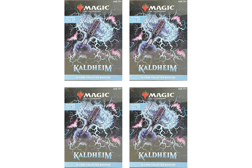 Magic The Gathering Kaldheim Collector Booster Pack - Factory Sealed English MTG Magic The Gathering Kaldheim Collector Booster Pack - Factory Sealed English MTG