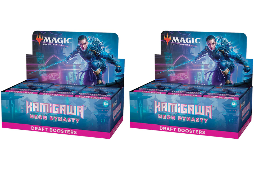 Magic: The Gathering TCG Kamigawa: Neon Dynasty Draft Booster Box (36 Packs) 2x Lot