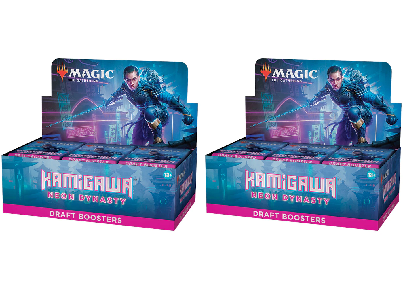 Magic: The Gathering TCG Kamigawa: Neon Dynasty Draft Booster Box (36 Packs) 2x Lot - US Magic: The Gathering TCG Kamigawa: Neon Dynasty Draft Booster Box (36 Packs) 2x Lot - US