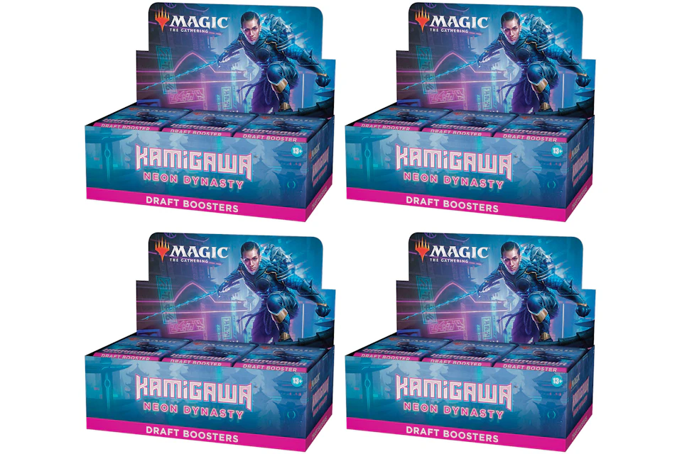 Magic: The Gathering TCG Kamigawa: Neon Dynasty Draft Booster Box (36 Packs) 4x Lot
